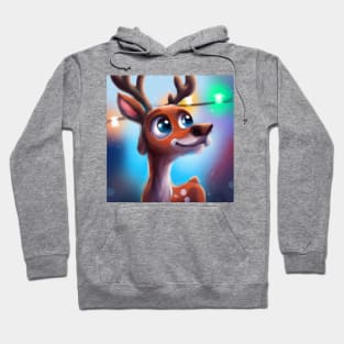 Cute Raindeer Drawing Hoodie